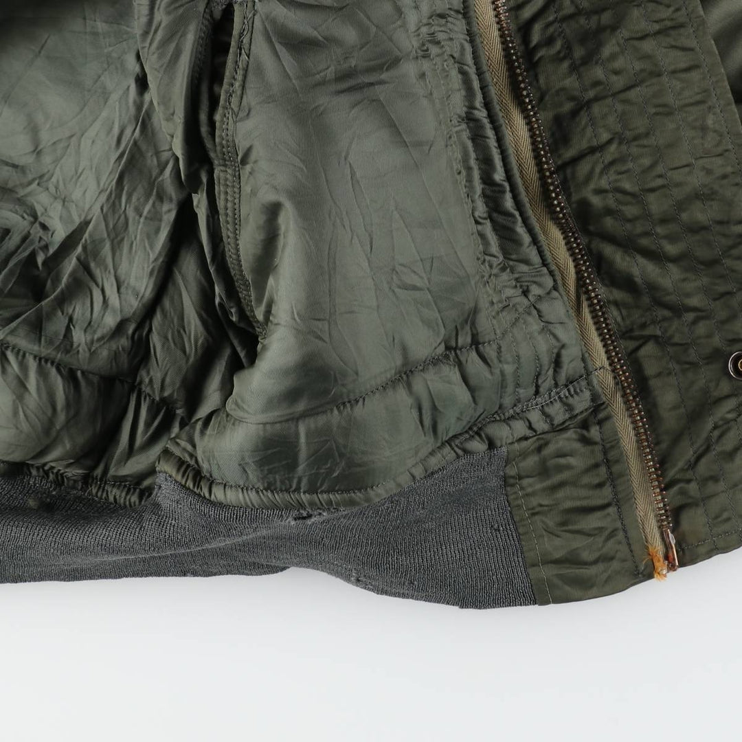 N-2B Padded Military Flight Jacket, Men's XL Equivalent, Vintage unclear Khaki type Vintage Second Hand