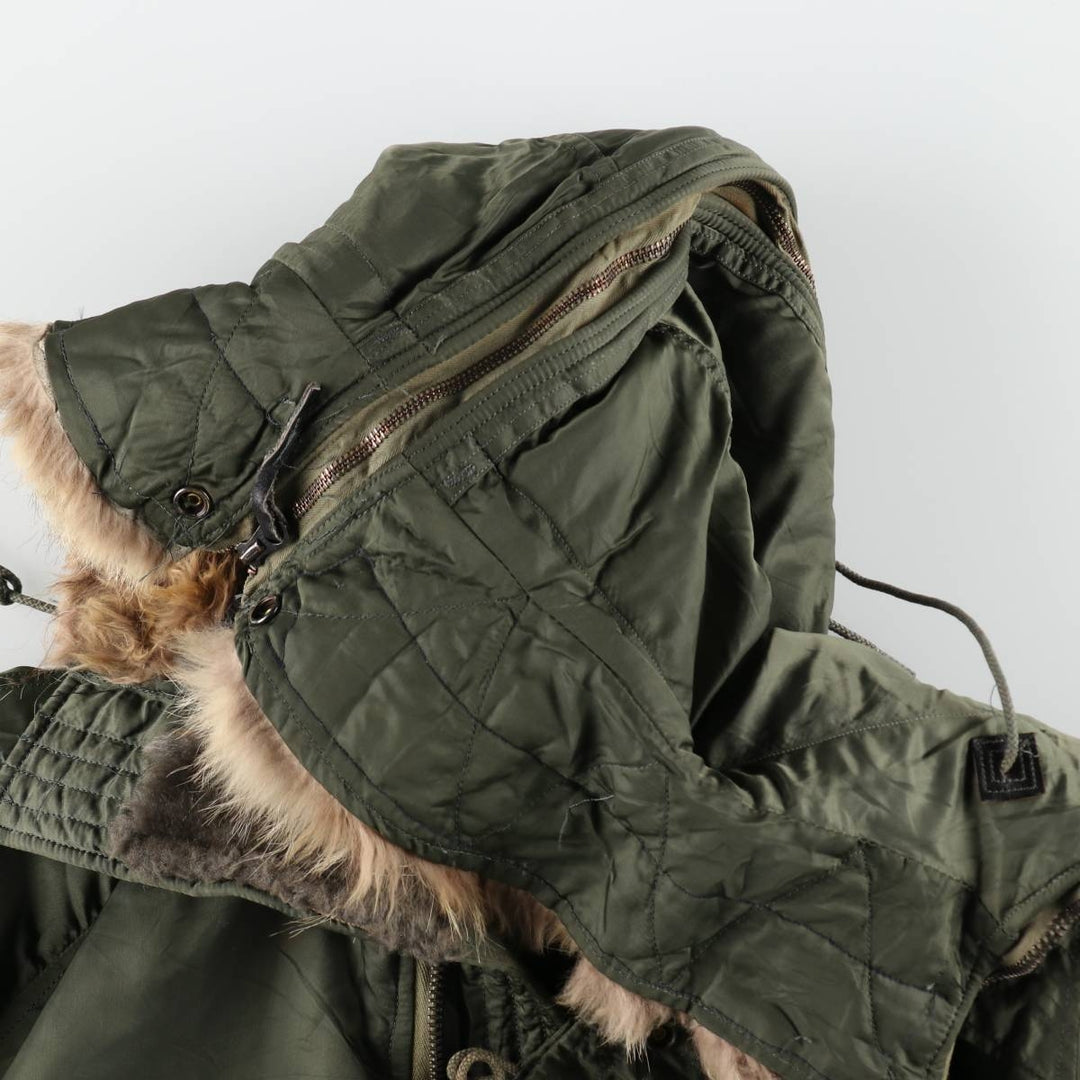 N-2B Padded Military Flight Jacket, Men's XL Equivalent, Vintage unclear Khaki type Vintage Second Hand