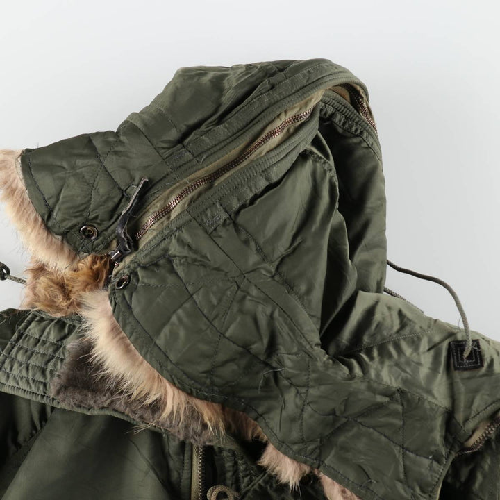 N-2B Padded Military Flight Jacket, Men's XL Equivalent, Vintage unclear Khaki type Vintage Second Hand