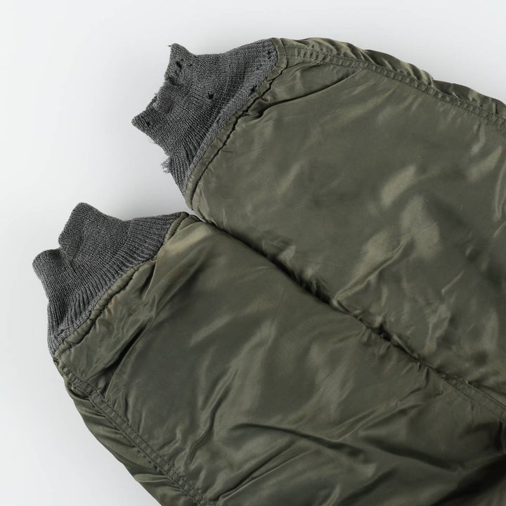 N-2B Padded Military Flight Jacket, Men's XL Equivalent, Vintage unclear Khaki type Vintage Second Hand