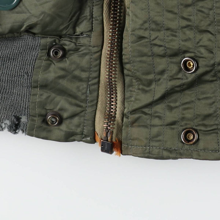 N-2B Padded Military Flight Jacket, Men's XL Equivalent, Vintage unclear Khaki type Vintage Second Hand