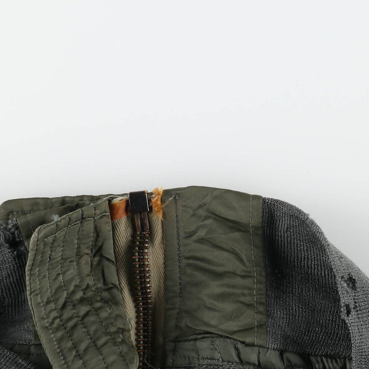 N-2B Padded Military Flight Jacket, Men's XL Equivalent, Vintage unclear Khaki type Vintage Second Hand