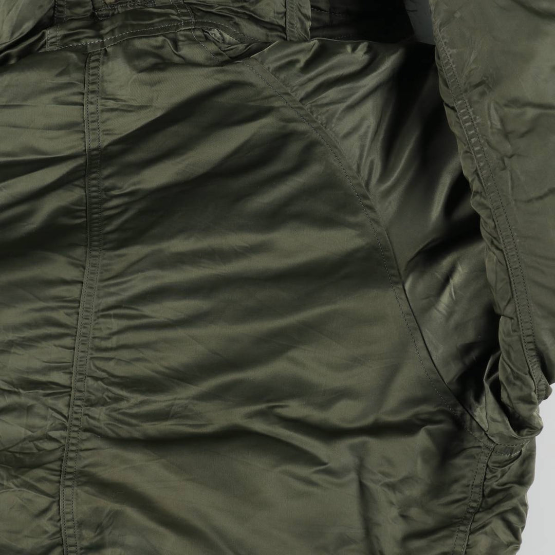 N-2B Padded Military Flight Jacket, Men's XL Equivalent, Vintage unclear Khaki type Vintage Second Hand