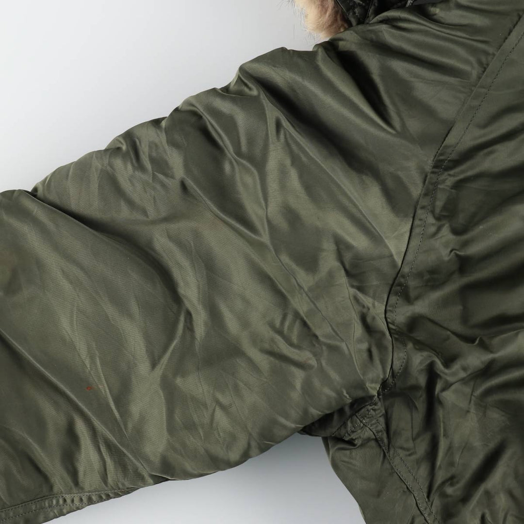 N-2B Padded Military Flight Jacket, Men's XL Equivalent, Vintage unclear Khaki type Vintage Second Hand