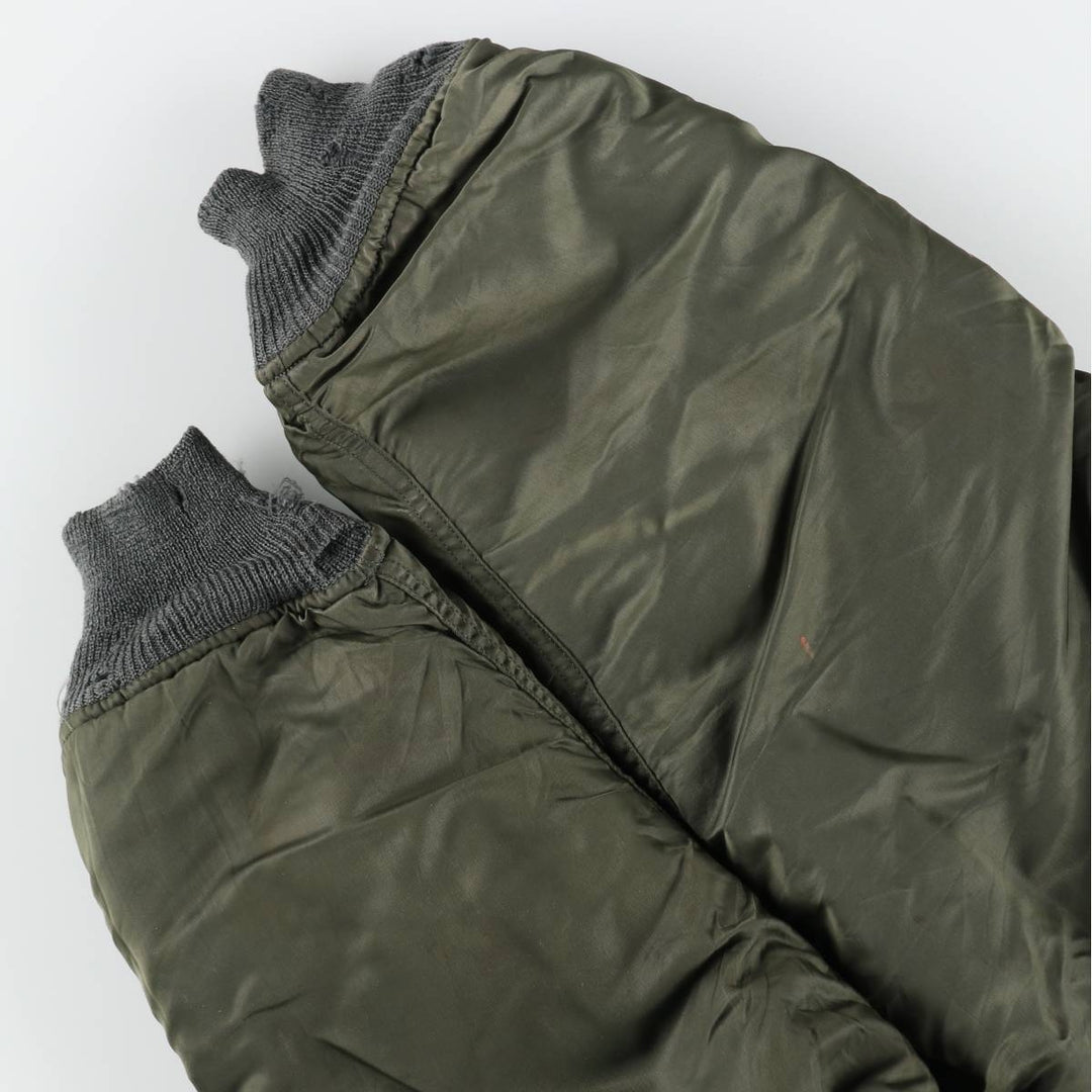 N-2B Padded Military Flight Jacket, Men's XL Equivalent, Vintage unclear Khaki type Vintage Second Hand