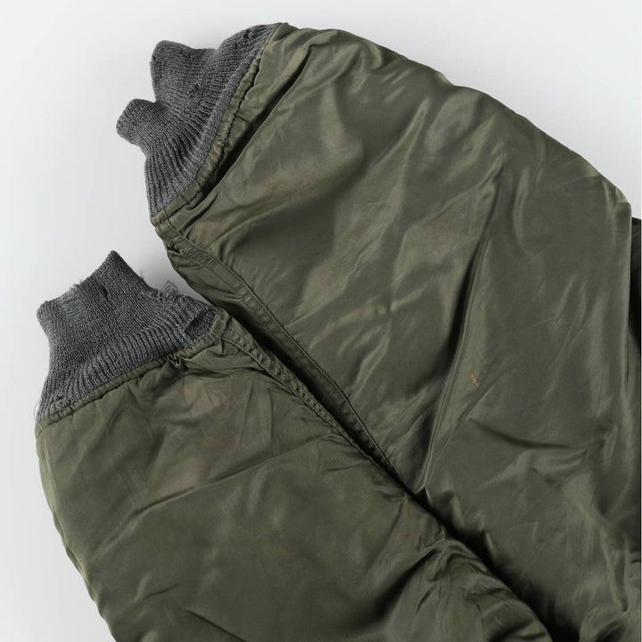 N-2B Padded Military Flight Jacket, Men's XL Equivalent, Vintage unclear Khaki type Vintage Second Hand