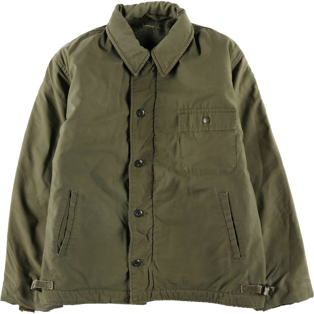 Vintage A-2 Military Deck Jacket, Men's Size Medium unclear Khaki type Vintage Second Hand