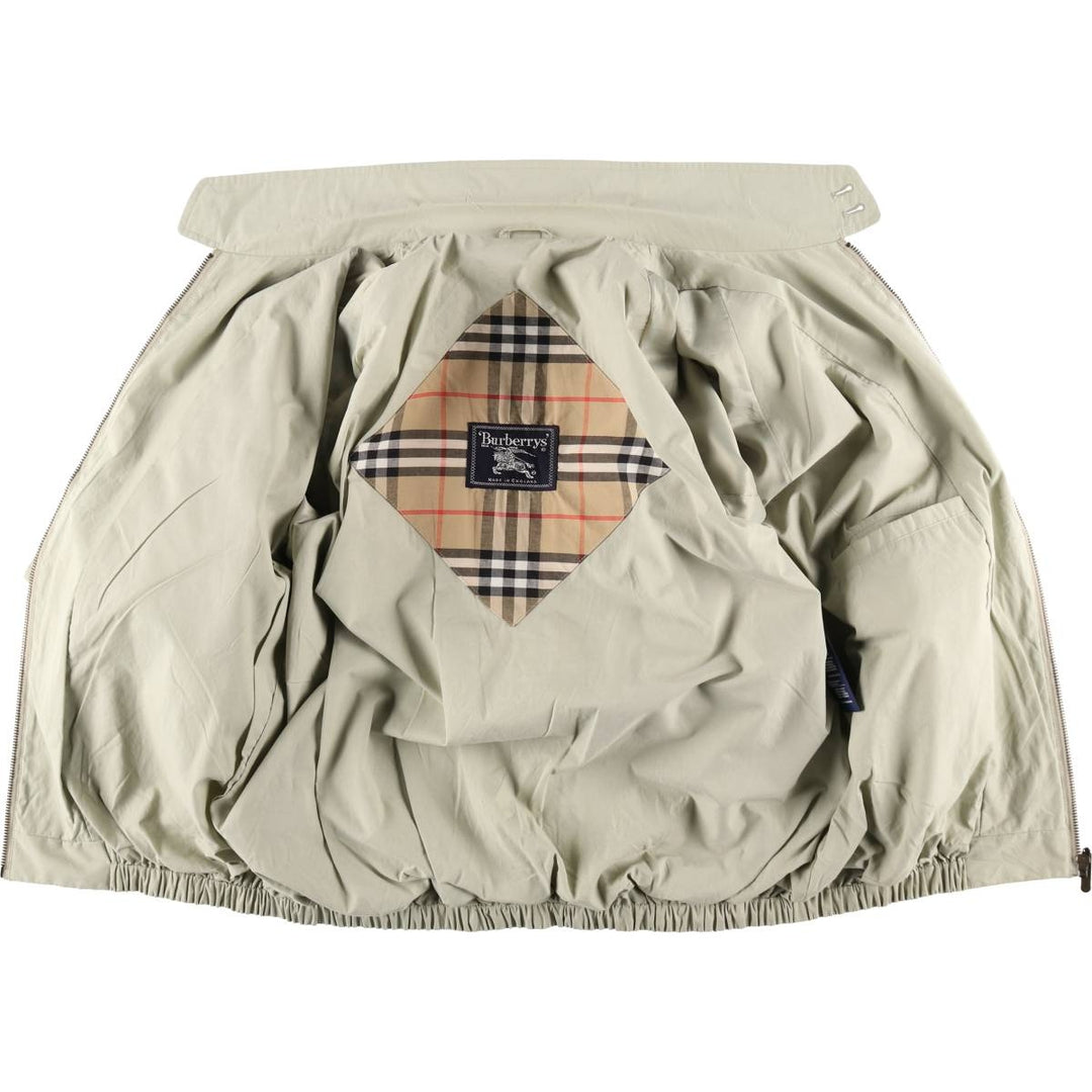 Burberry's Harrington Jacket Swing Top, Made in England, Men's XL equivalent. cotton Beige type Vintage Second Hand