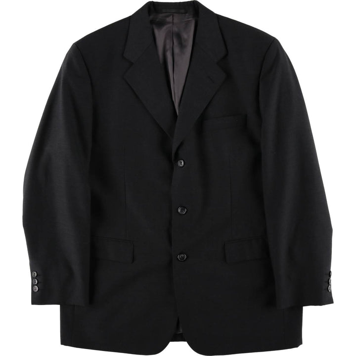 Pierre Cardin wool tailored jacket, men's size L wool Charcoal Vintage Second Hand