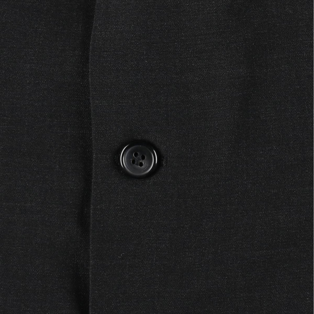 Pierre Cardin wool tailored jacket, men's size L wool Charcoal Vintage Second Hand