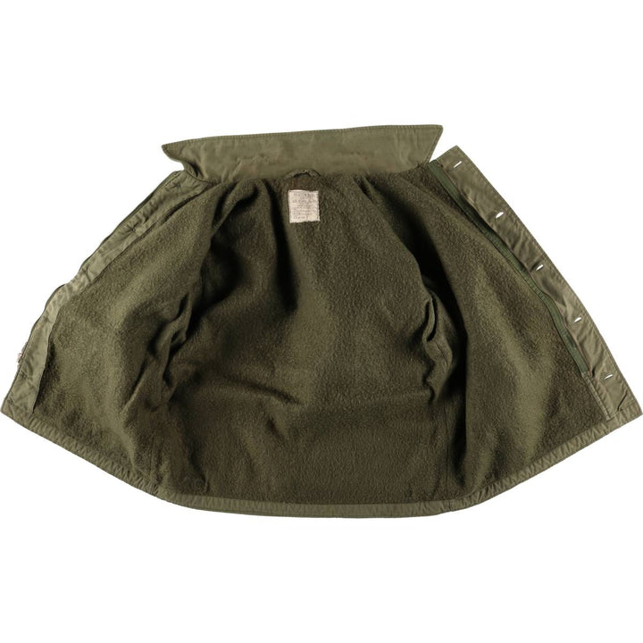 1980'S US Military A-2 Military Deck Jacket, Made in USA, X-LARGE (46-48), Men's XL equivalent, Vintage Nylon Khaki type Vintage Second Hand