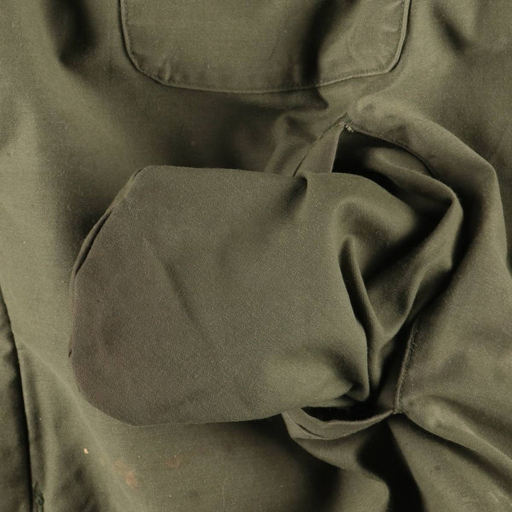 1980'S US Military A-2 Military Deck Jacket, Made in USA, X-LARGE (46-48), Men's XL equivalent, Vintage Nylon Khaki type Vintage Second Hand