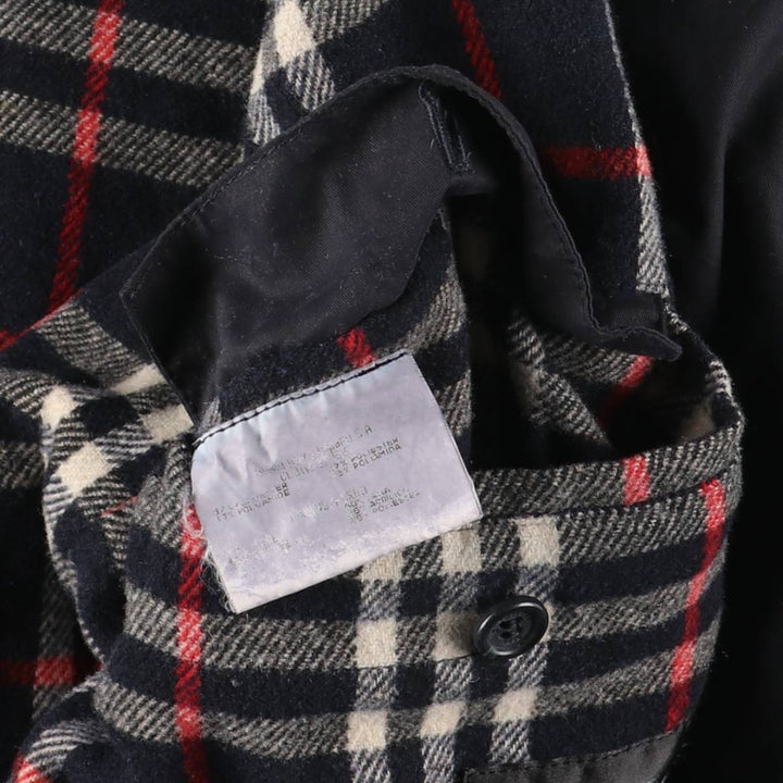 Burberry's nylon jacket, men's size XL (approx.) polyamide black type Vintage Second Hand