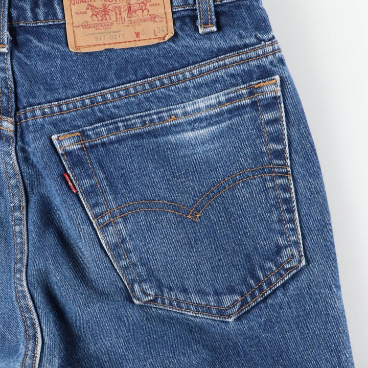 Vintage 1980'S Levi's 517-0217 bootcut denim pants, made in the USA, men's size W32. cotton blue type Vintage Second Hand