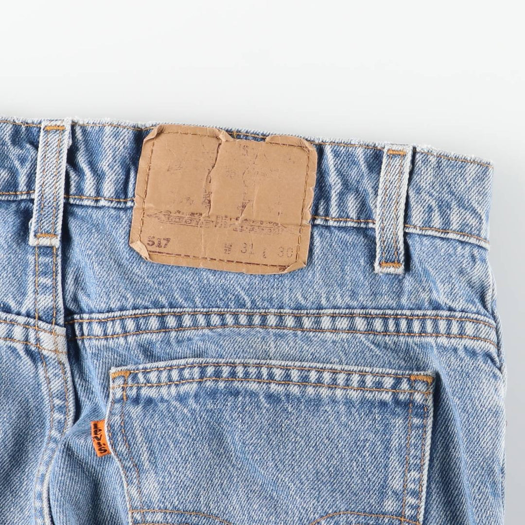 Levi's 517 Bootcut Denim Pants, Men's, Size W30 unclear Blue type light blue Vintage Second Hand