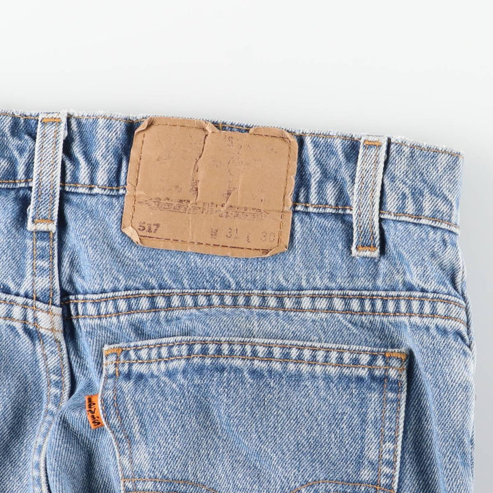 Levi's 517 Bootcut Denim Pants, Men's, Size W30 unclear Blue type light blue Vintage Second Hand