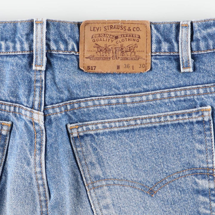 Levi's 517 Bootcut Denim Pants for Men, W35 cotton blue type Vintage Second Hand