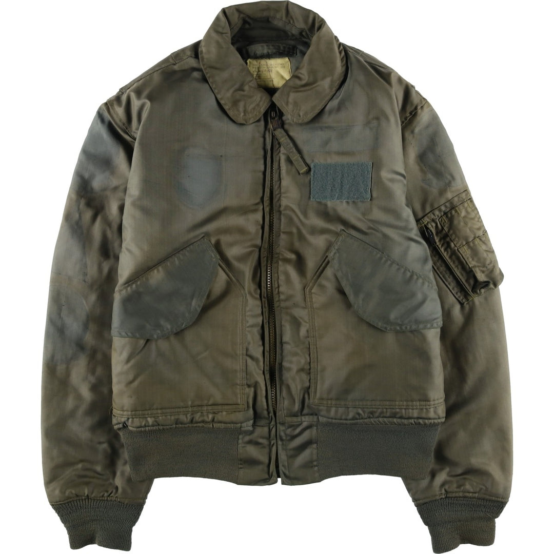 70's US military actual product CWU-45 Aromatic polyamide Khaki type Vintage Second Hand