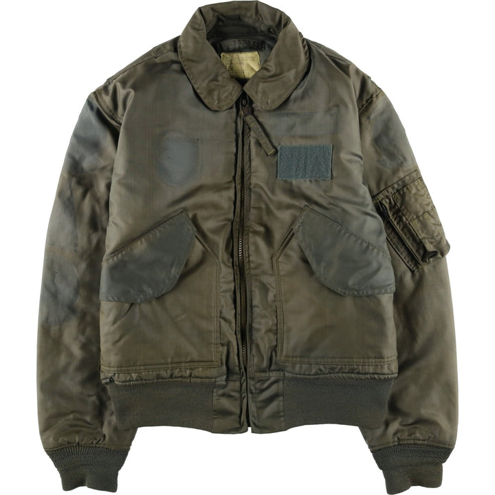 70's US military actual product CWU-45 Aromatic polyamide Khaki type Vintage Second Hand