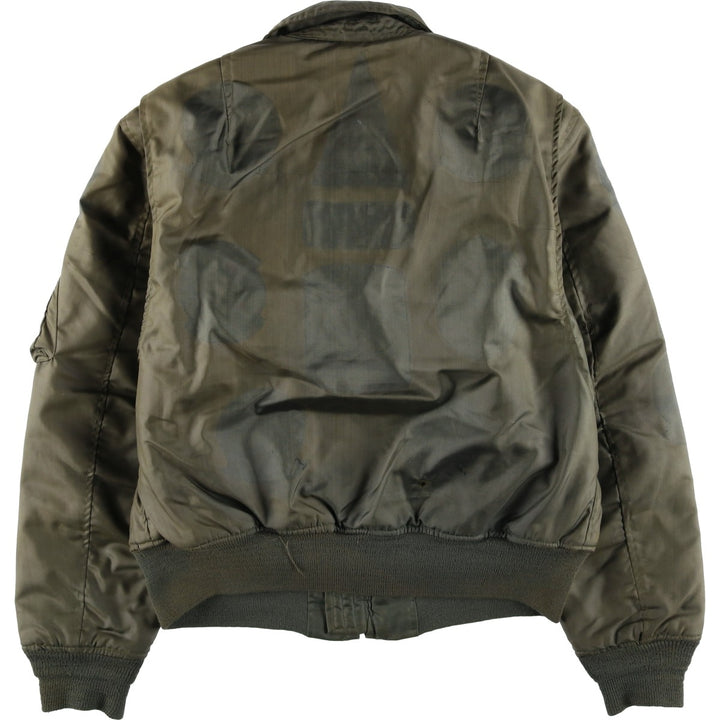 70's US military actual product CWU-45 Aromatic polyamide Khaki type Vintage Second Hand