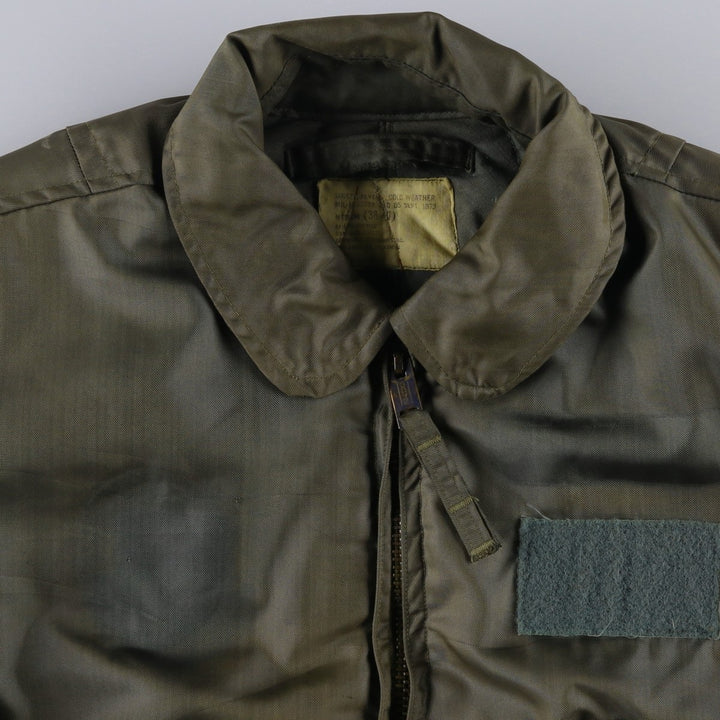 70's US military actual product CWU-45 Aromatic polyamide Khaki type Vintage Second Hand