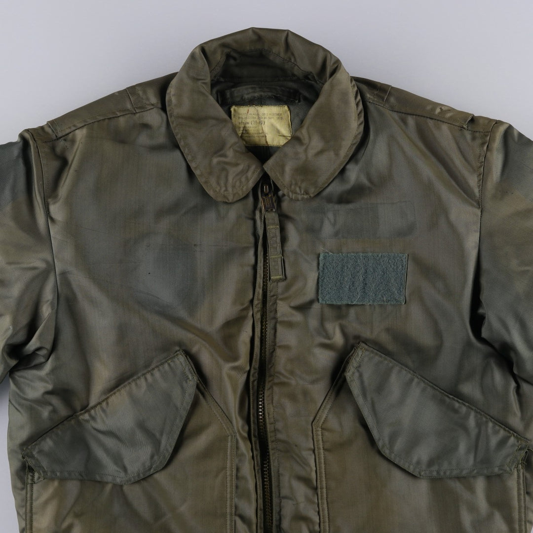 70's US military actual product CWU-45 Aromatic polyamide Khaki type Vintage Second Hand