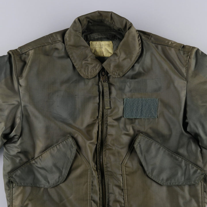 70's US military actual product CWU-45 Aromatic polyamide Khaki type Vintage Second Hand