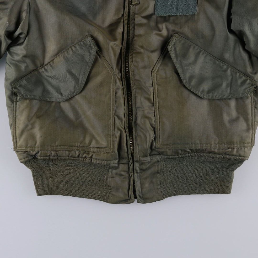 70's US military actual product CWU-45 Aromatic polyamide Khaki type Vintage Second Hand