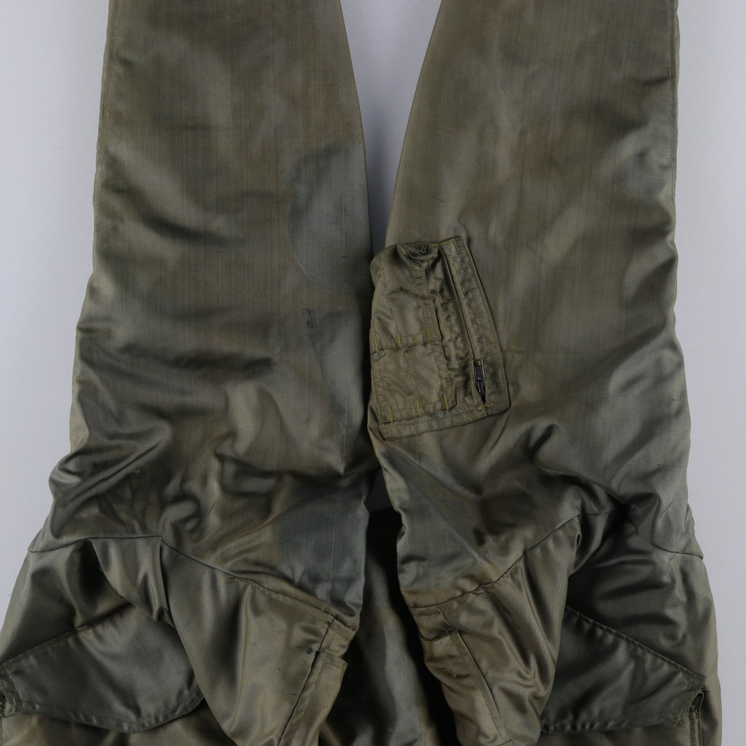 70's US military actual product CWU-45 Aromatic polyamide Khaki type Vintage Second Hand