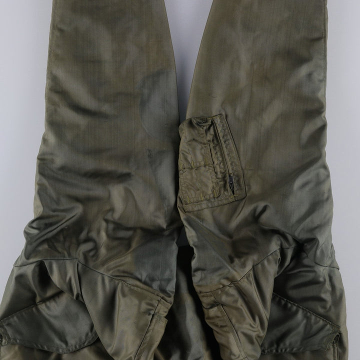 70's US military actual product CWU-45 Aromatic polyamide Khaki type Vintage Second Hand