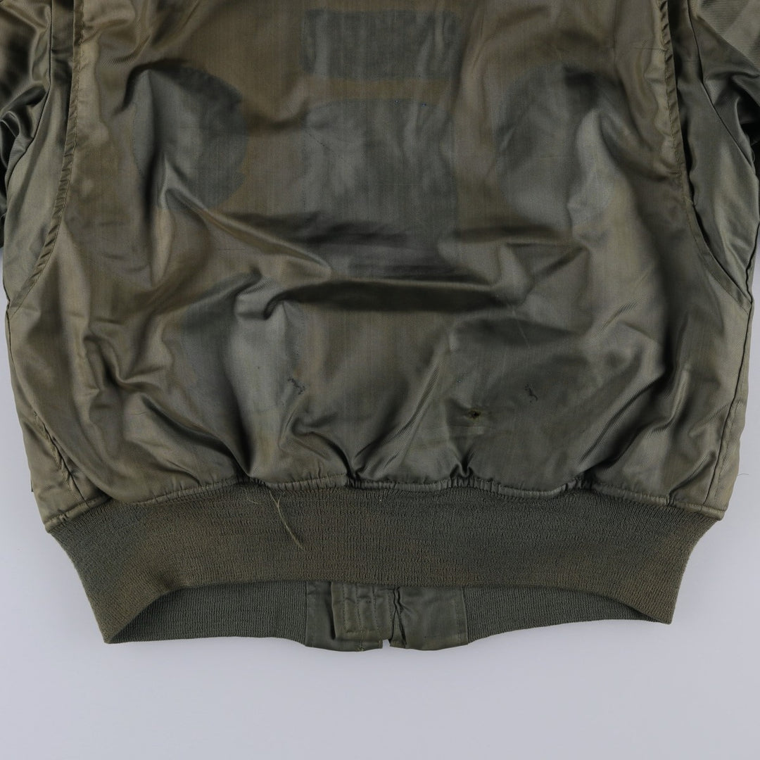 70's US military actual product CWU-45 Aromatic polyamide Khaki type Vintage Second Hand