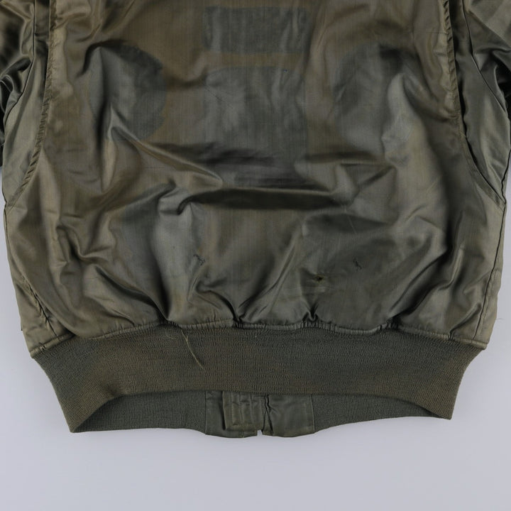 70's US military actual product CWU-45 Aromatic polyamide Khaki type Vintage Second Hand