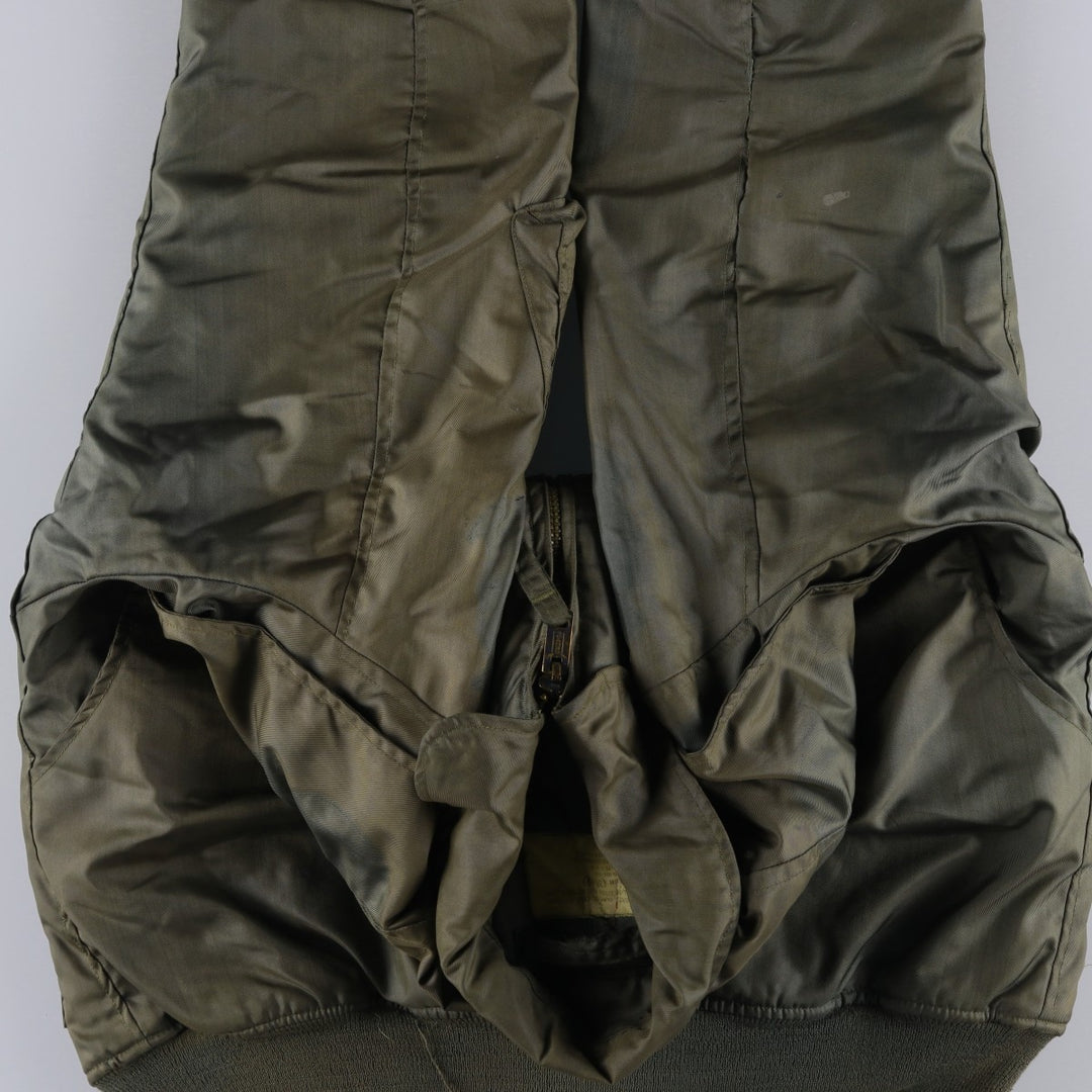 70's US military actual product CWU-45 Aromatic polyamide Khaki type Vintage Second Hand