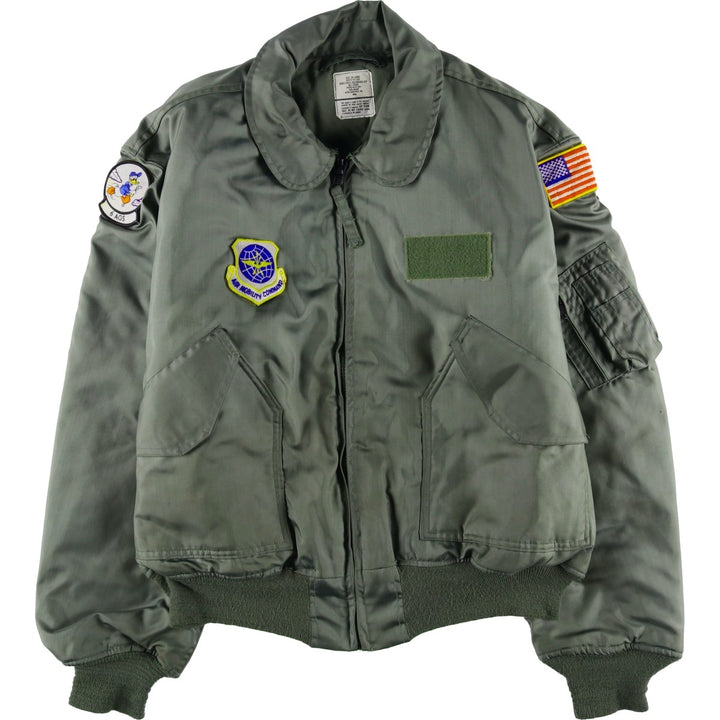 Civilian-made 2000'S Alpha Industries military flight jacket, men's size XXL equivalent. Aramid Khaki type Vintage Second Hand