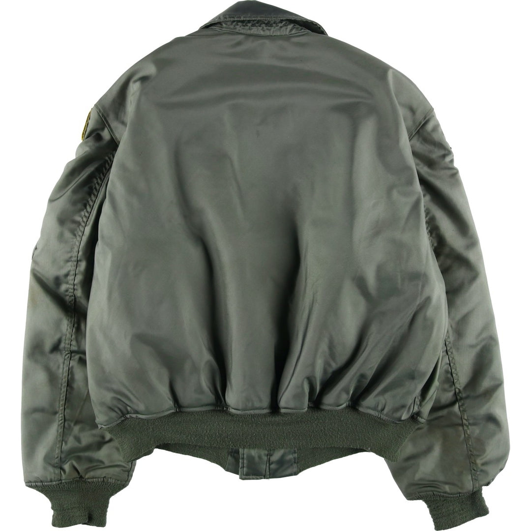 Civilian-made 2000'S Alpha Industries military flight jacket, men's size XXL equivalent. Aramid Khaki type Vintage Second Hand
