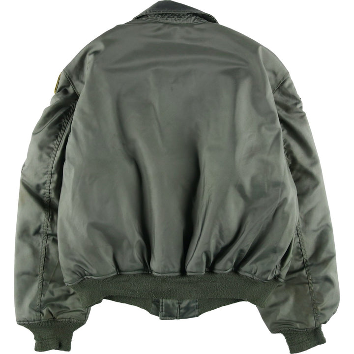 Civilian-made 2000'S Alpha Industries military flight jacket, men's size XXL equivalent. Aramid Khaki type Vintage Second Hand