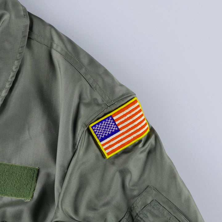 Civilian-made 2000'S Alpha Industries military flight jacket, men's size XXL equivalent. Aramid Khaki type Vintage Second Hand
