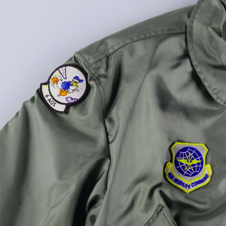 Civilian-made 2000'S Alpha Industries military flight jacket, men's size XXL equivalent. Aramid Khaki type Vintage Second Hand