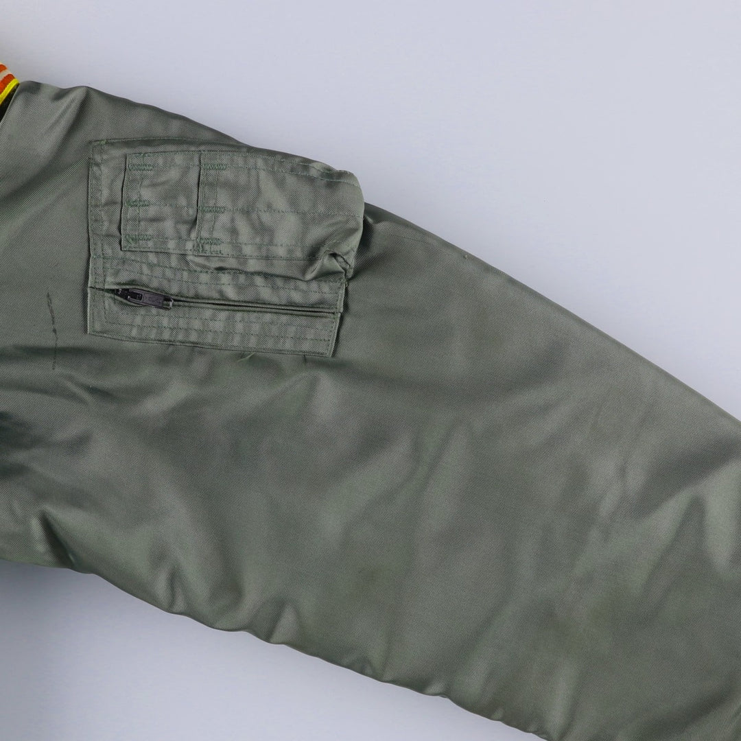 Civilian-made 2000'S Alpha Industries military flight jacket, men's size XXL equivalent. Aramid Khaki type Vintage Second Hand