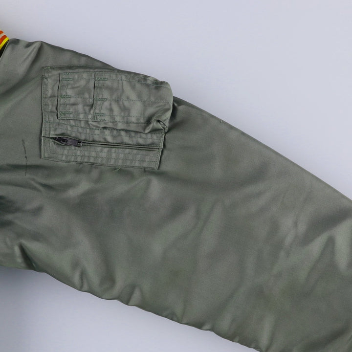 Civilian-made 2000'S Alpha Industries military flight jacket, men's size XXL equivalent. Aramid Khaki type Vintage Second Hand