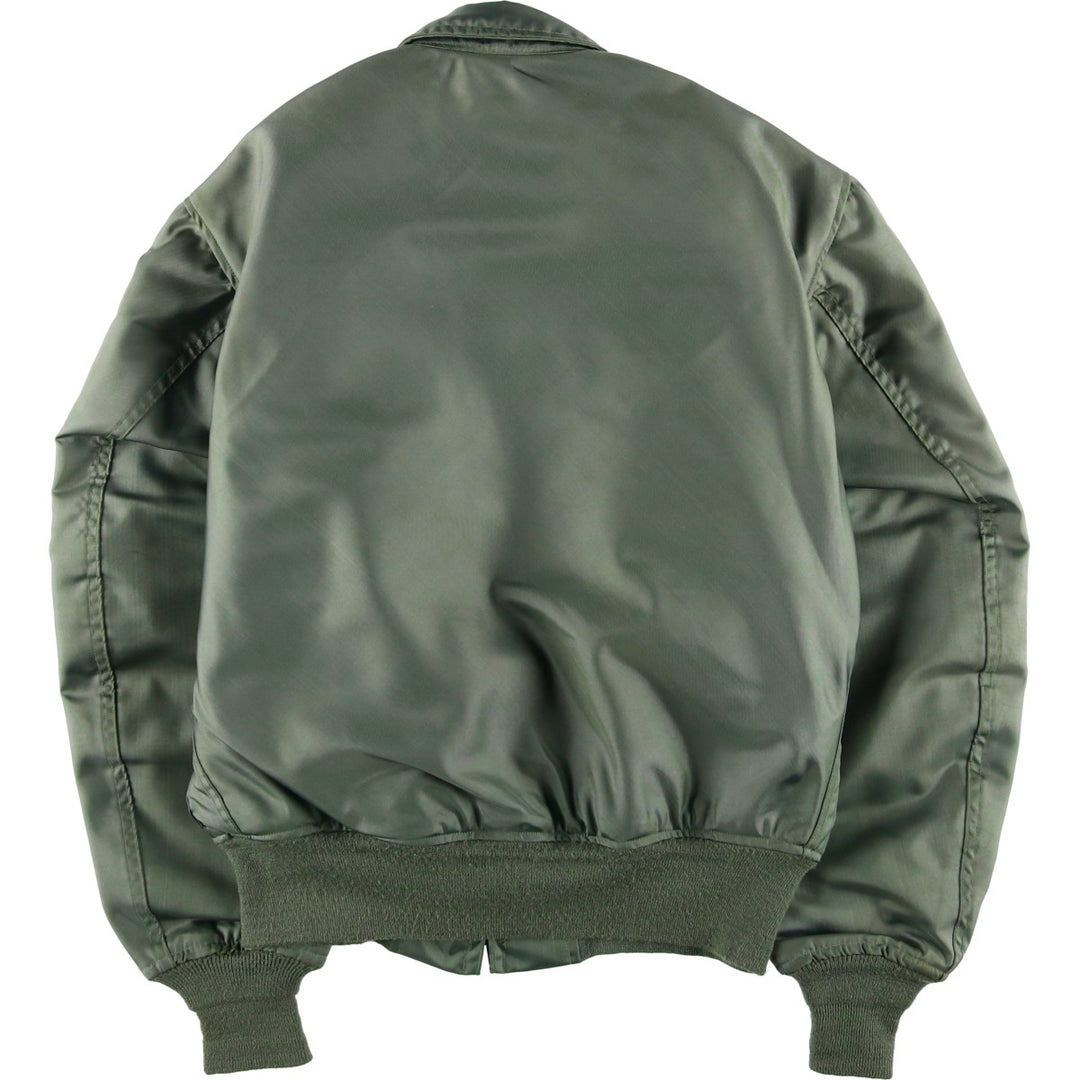 Authentic US military issue, 1990'S military flight jacket, made in USA, men's size M equivalent. Aramid Khaki type Vintage Second Hand