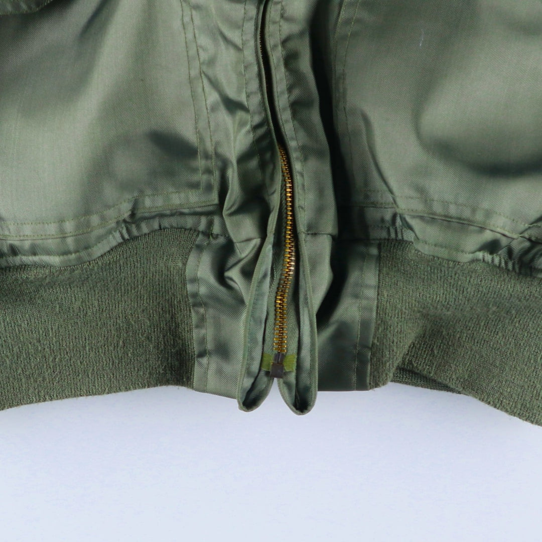 Authentic US military issue, 1990'S military flight jacket, made in USA, men's size M equivalent. Aramid Khaki type Vintage Second Hand