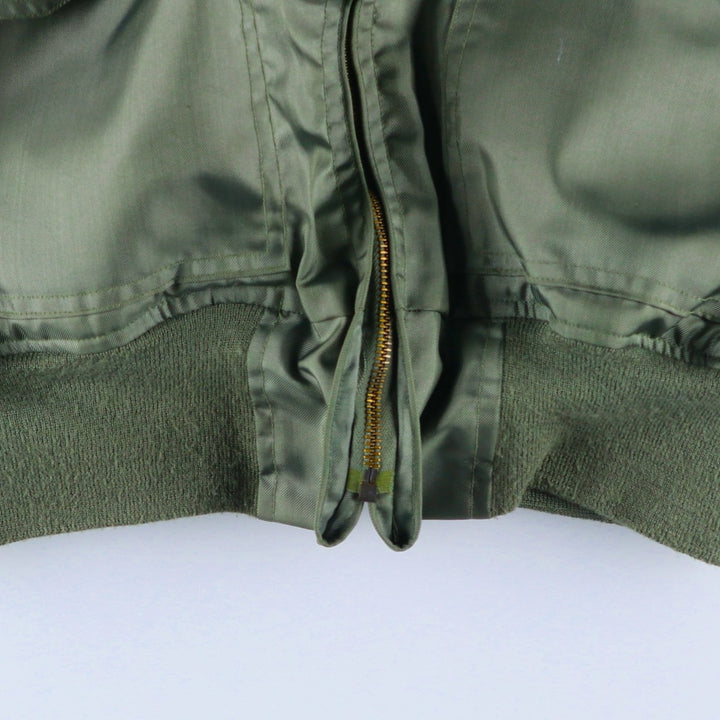 Authentic US military issue, 1990'S military flight jacket, made in USA, men's size M equivalent. Aramid Khaki type Vintage Second Hand