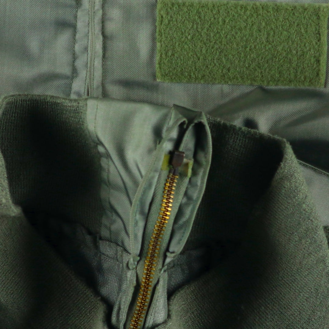 Authentic US military issue, 1990'S military flight jacket, made in USA, men's size M equivalent. Aramid Khaki type Vintage Second Hand