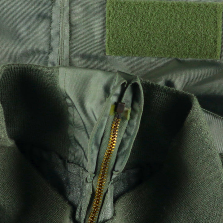 Authentic US military issue, 1990'S military flight jacket, made in USA, men's size M equivalent. Aramid Khaki type Vintage Second Hand