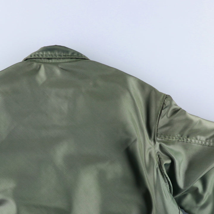 Authentic US military issue, 1990'S military flight jacket, made in USA, men's size M equivalent. Aramid Khaki type Vintage Second Hand