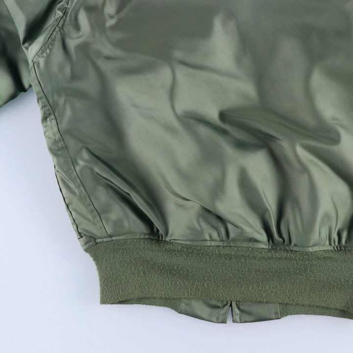 Authentic US military issue, 1990'S military flight jacket, made in USA, men's size M equivalent. Aramid Khaki type Vintage Second Hand