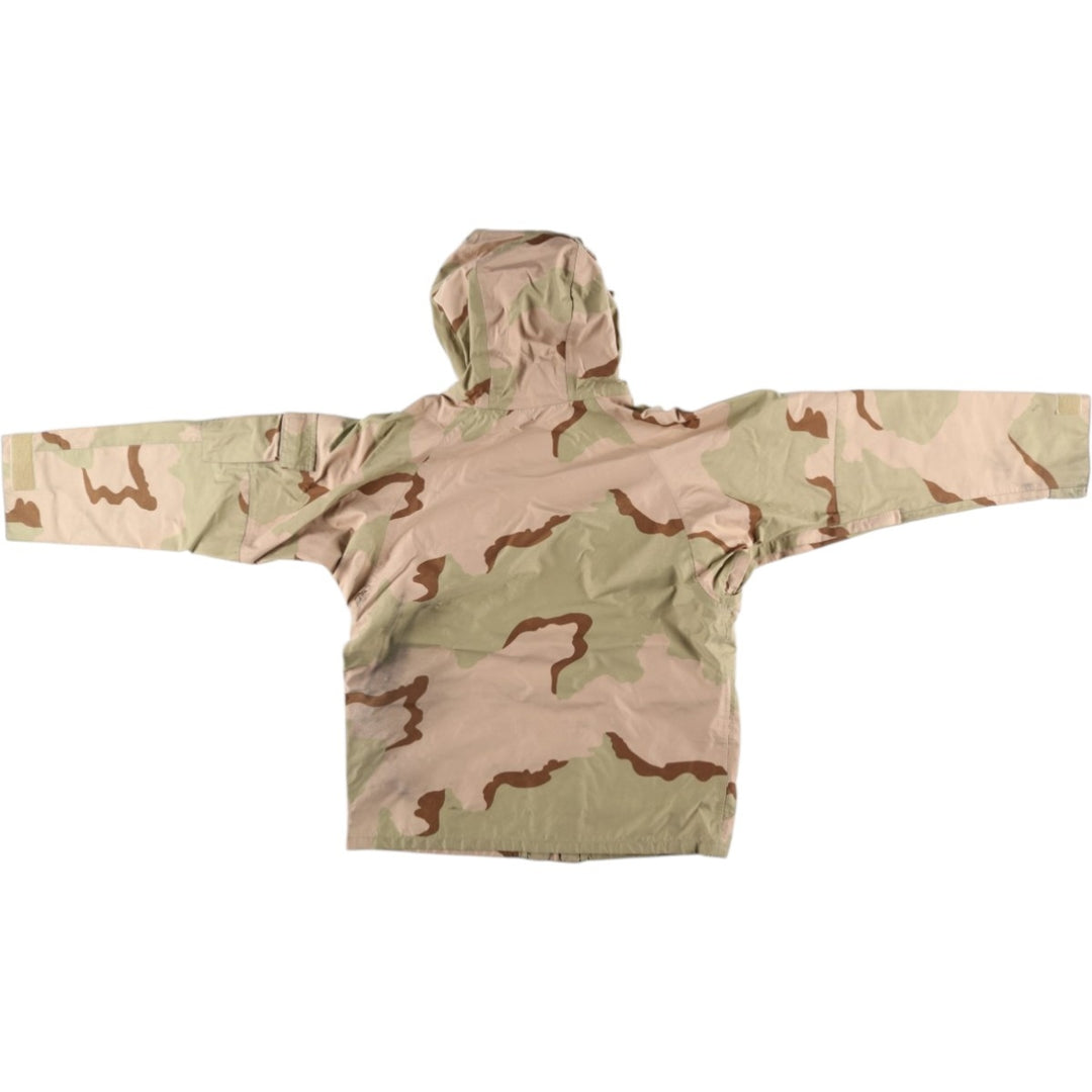 ECWCS 1st GEN Late Model Camouflage Pattern 3C Desert Camo Military Gore-Tex Parka, Medium-Regular (Men's M equivalent) Nylon Khaki type brown Vintage Second Hand