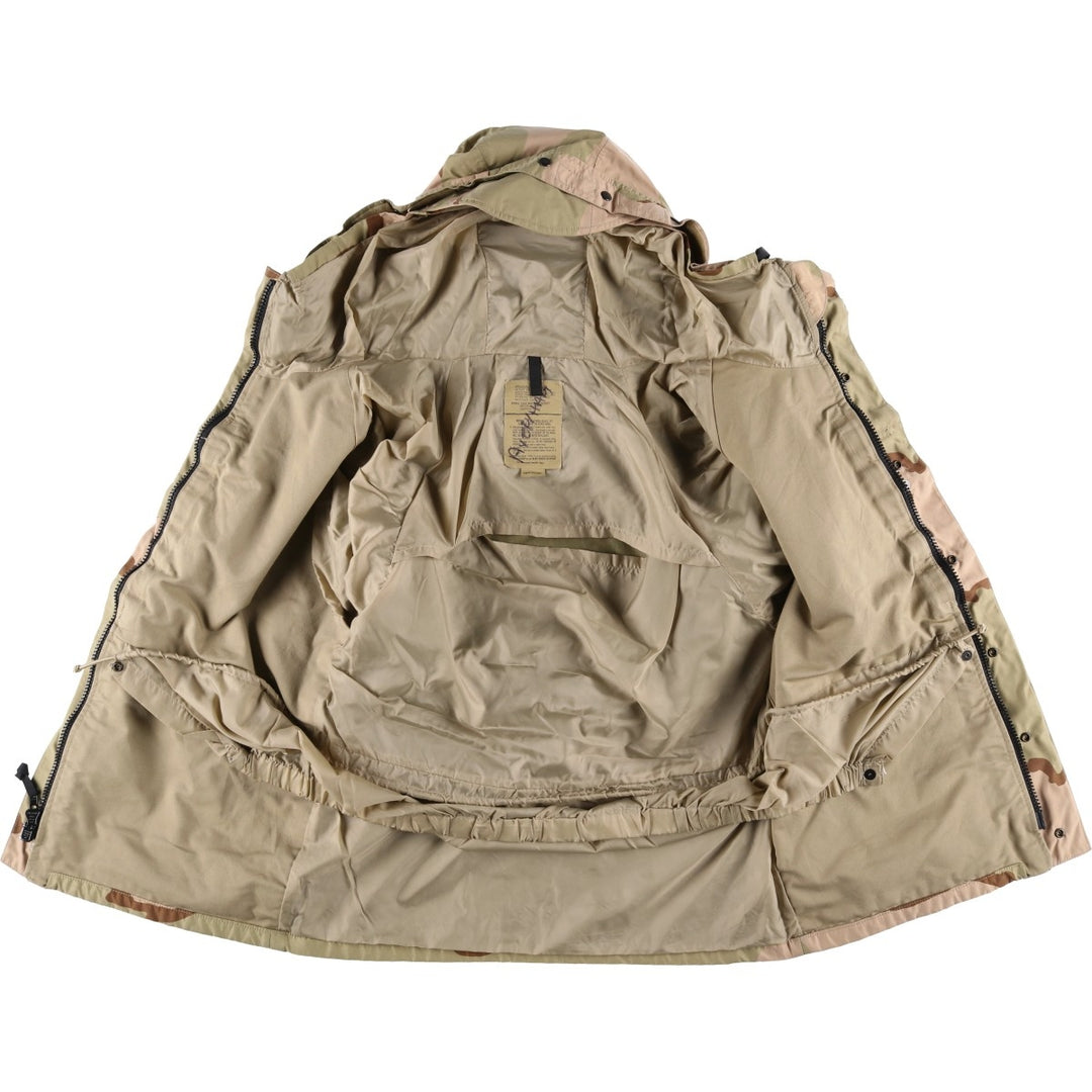 ECWCS 1st GEN Late Model Camouflage Pattern 3C Desert Camo Military Gore-Tex Parka, Medium-Regular (Men's M equivalent) Nylon Khaki type brown Vintage Second Hand
