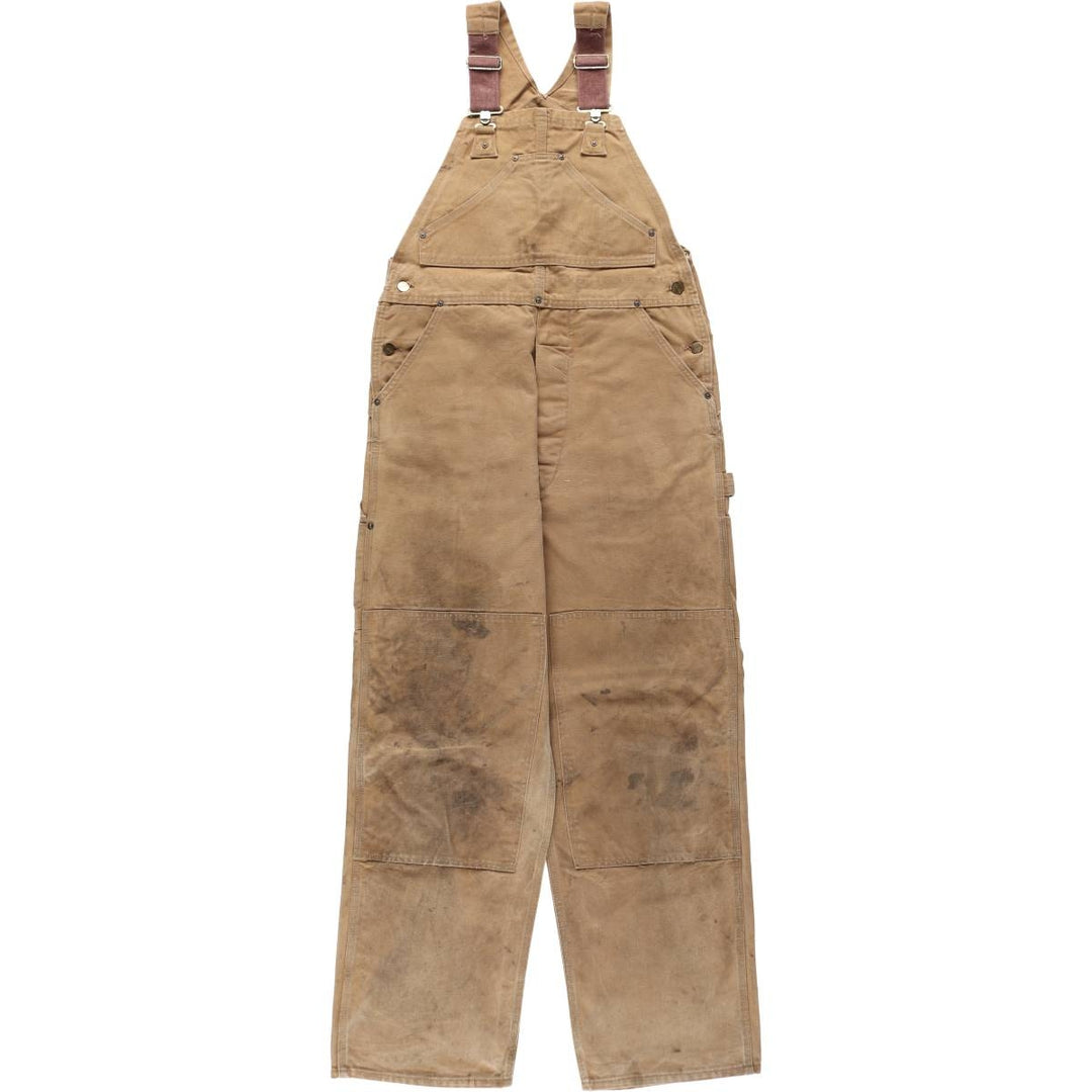 Carhartt Double Knee Duck Overalls for Men (W36 equivalent) cotton Beige type Vintage Second Hand